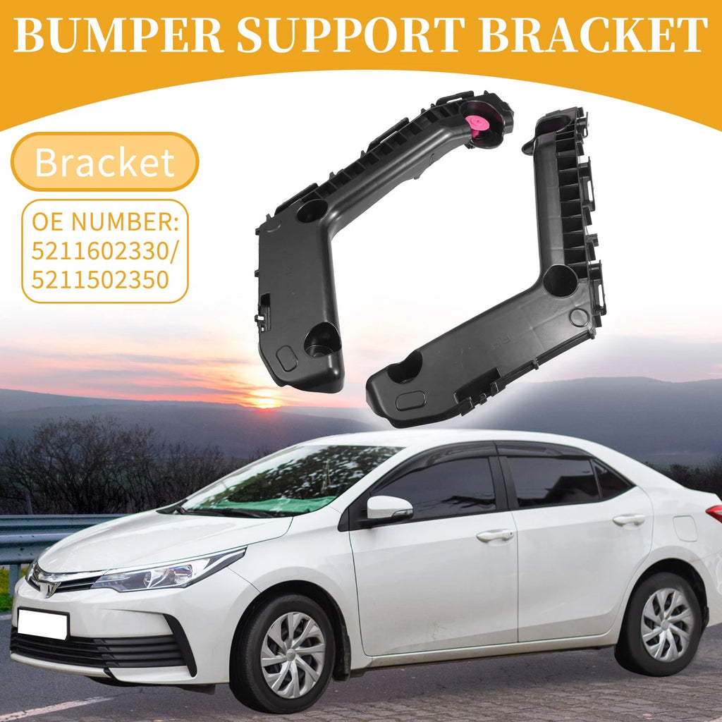 LH RH Side Front Bumper Support Bracket Pair for Toyota Corolla (2017–2019)
