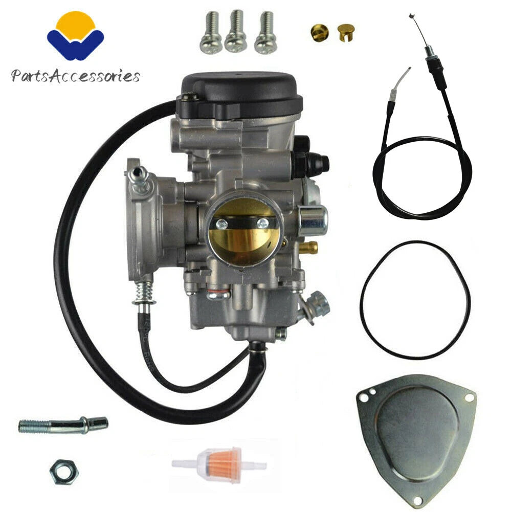 Carburetor and Throttle Cable for Yamaha Bruin Big Bear 250 (2005–2009)