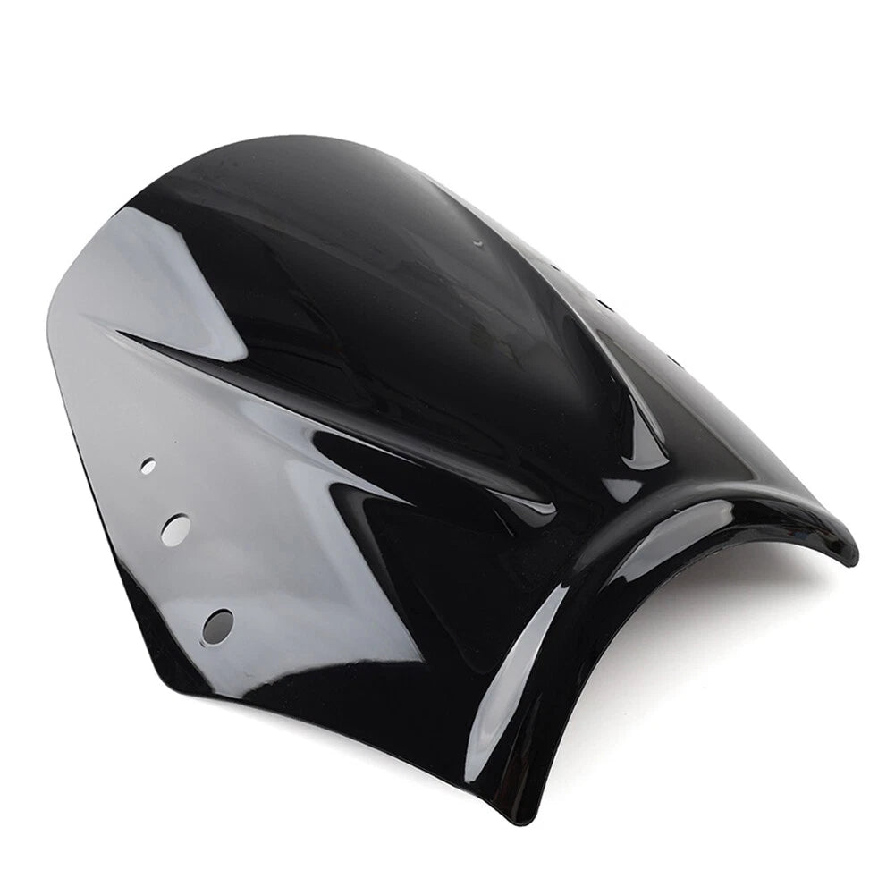 Universal Motorcycle Windshield Wind Screen Deflector Black