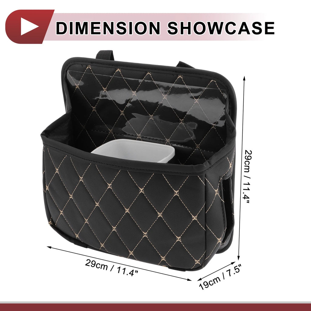 Car Trash Can for Universal Use (Foldable, Portable, Black)