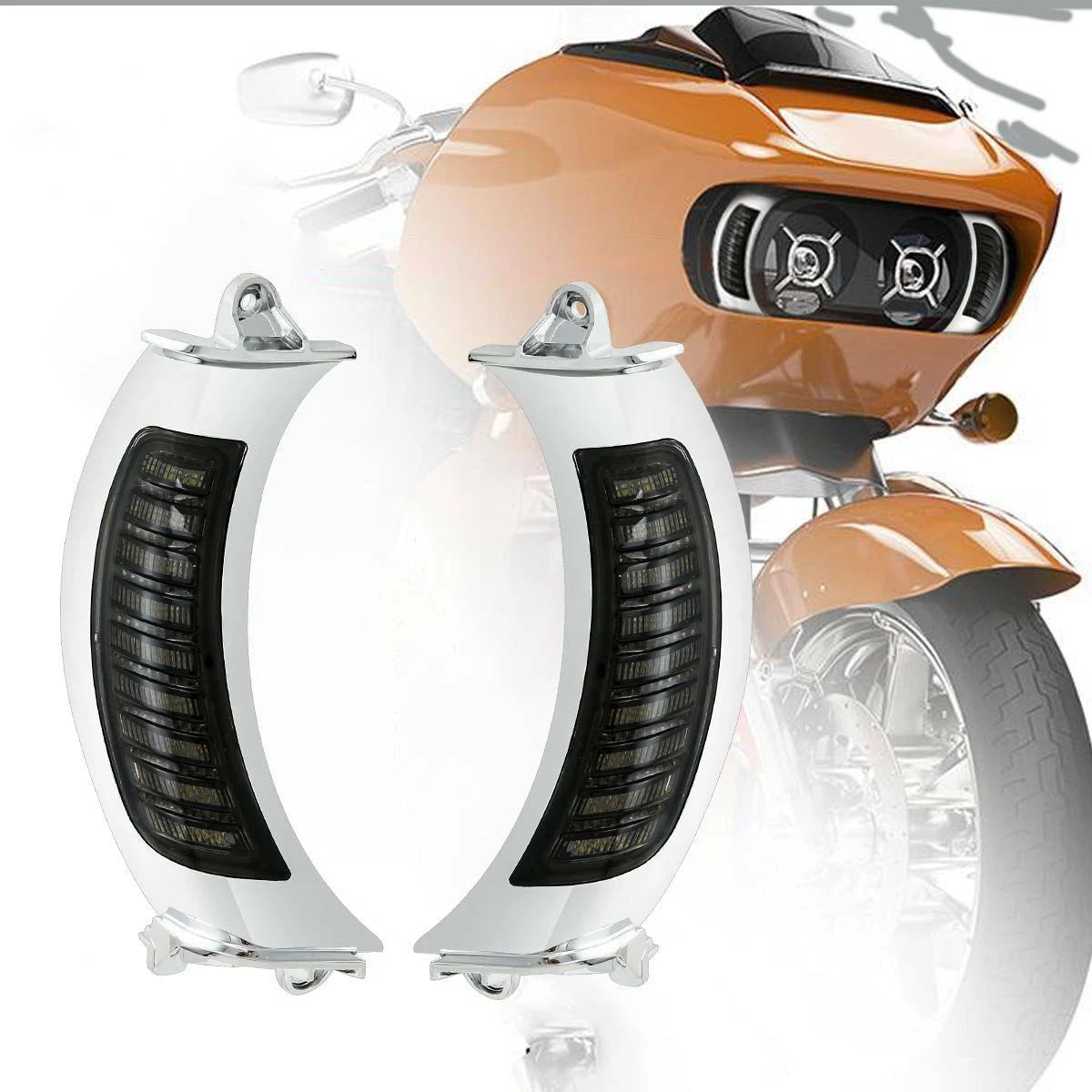 Headlight Fairing Vent Turn Signals for Harley Road Glide (2015–2024)