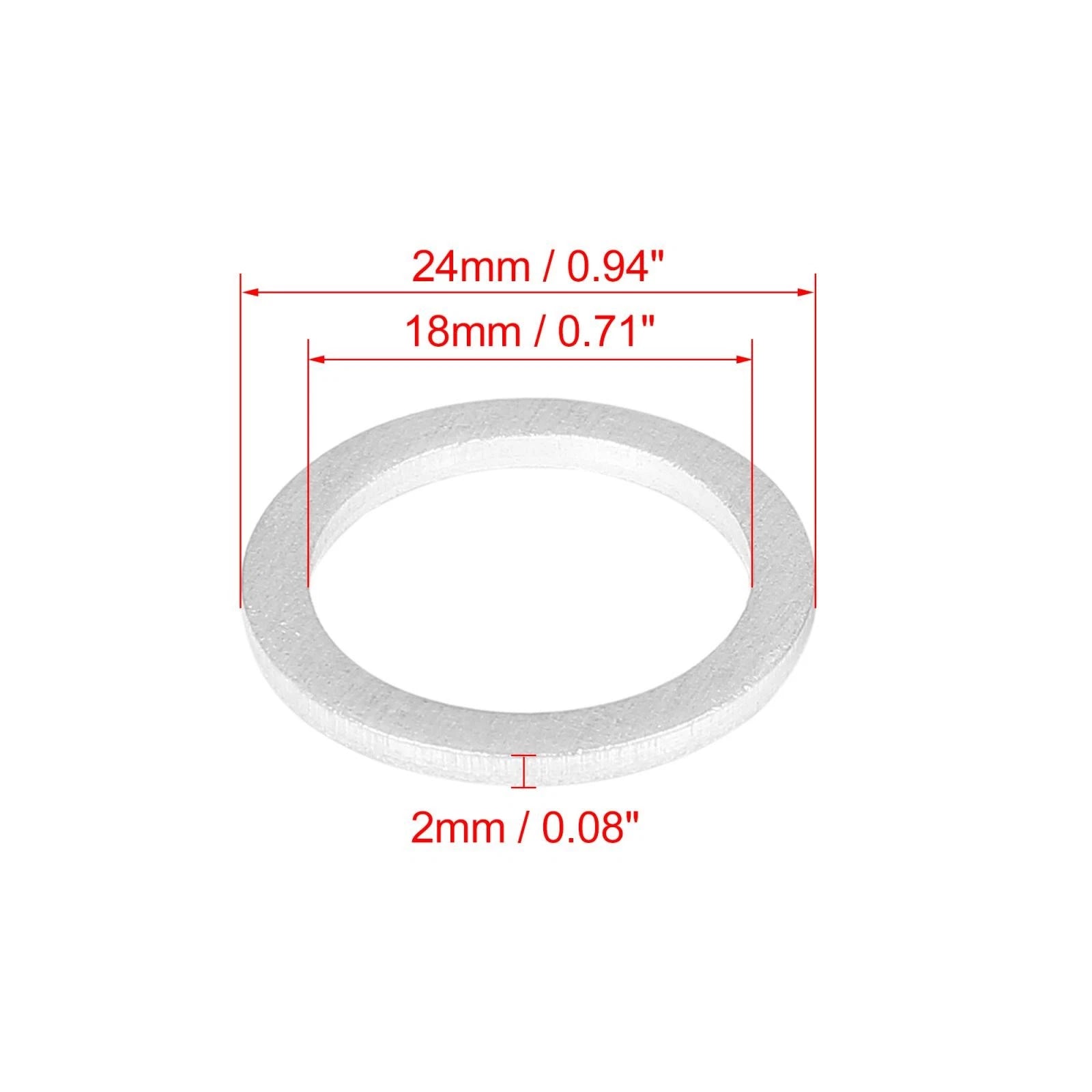 10pc Oil Drain Plug Gaskets Replacement for Toyota (90430-18008) (2000–2024)