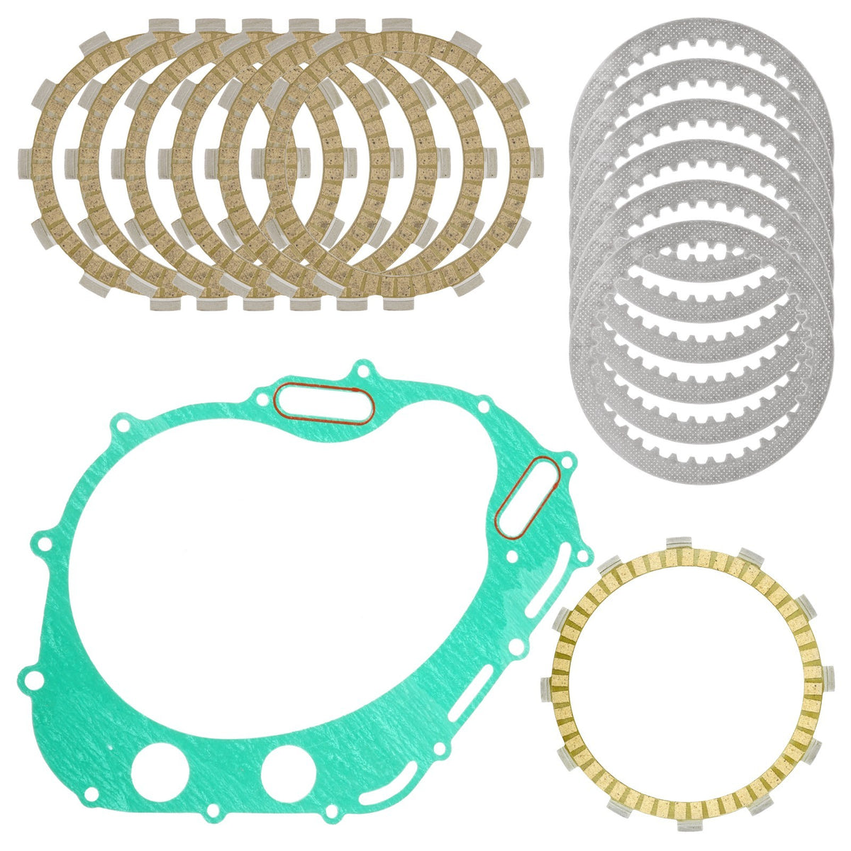 Clutch Friction Plates and Cover Gasket for Suzuki SV650 (1999–2002)