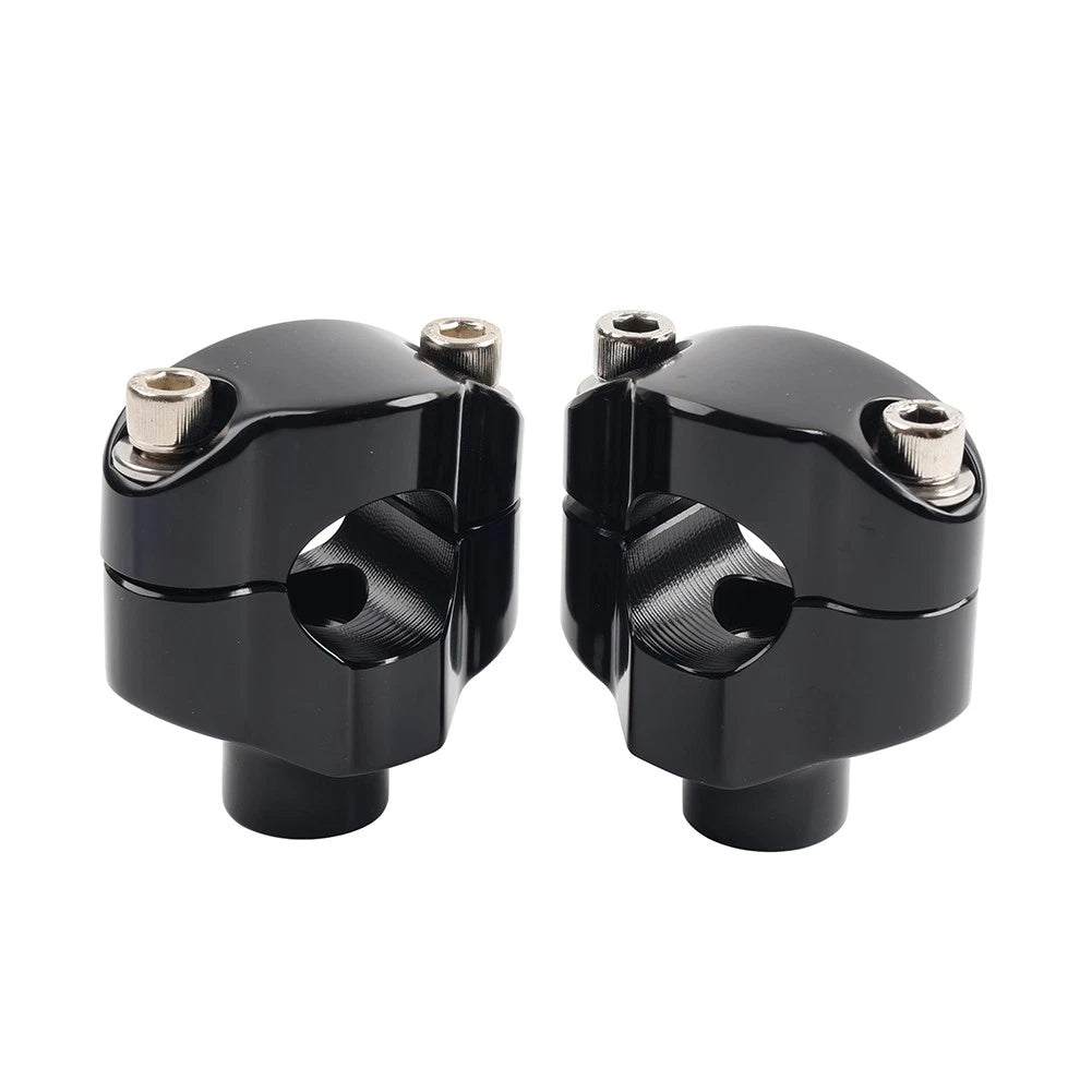 1.65" Tall Handlebar Riser Mount Clamp for Harley Dyna Softail Sportster