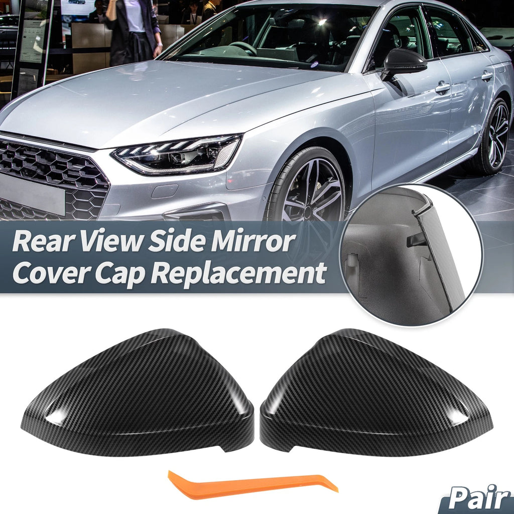 Rearview Mirror Cover Caps Replacement for Audi A4 A5 S4 S5 RS5 (2009–2022)