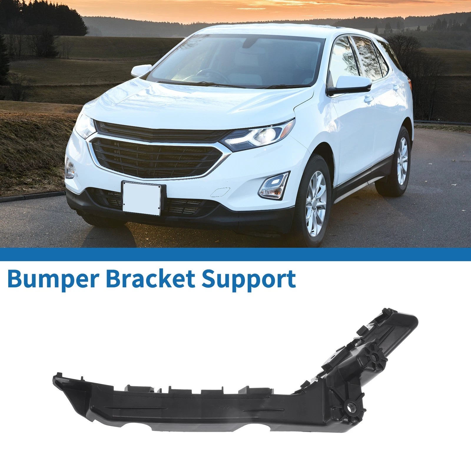Left Front Bumper Retainer Bracket Replacement for Chevy Equinox (2010–2017)