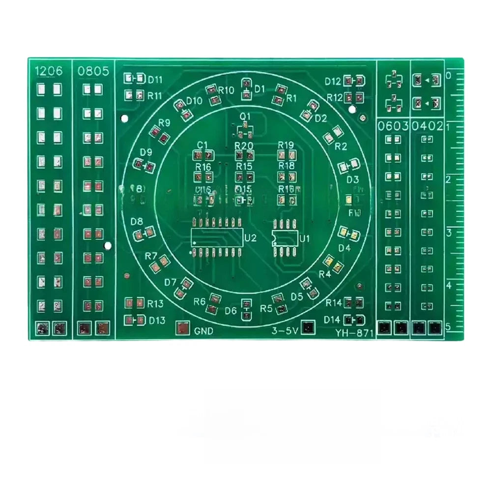 SMD Soldering Practice PCB Kit for Beginners - 1206, 0805, 0603 Components
