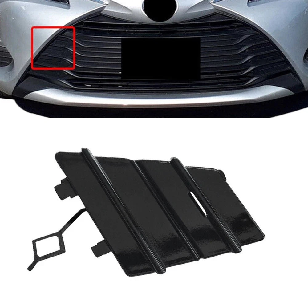 Glossy Black Front Bumper Tow Hook Cap for Toyota Yaris LE (2017–2019) 52127-0DB10