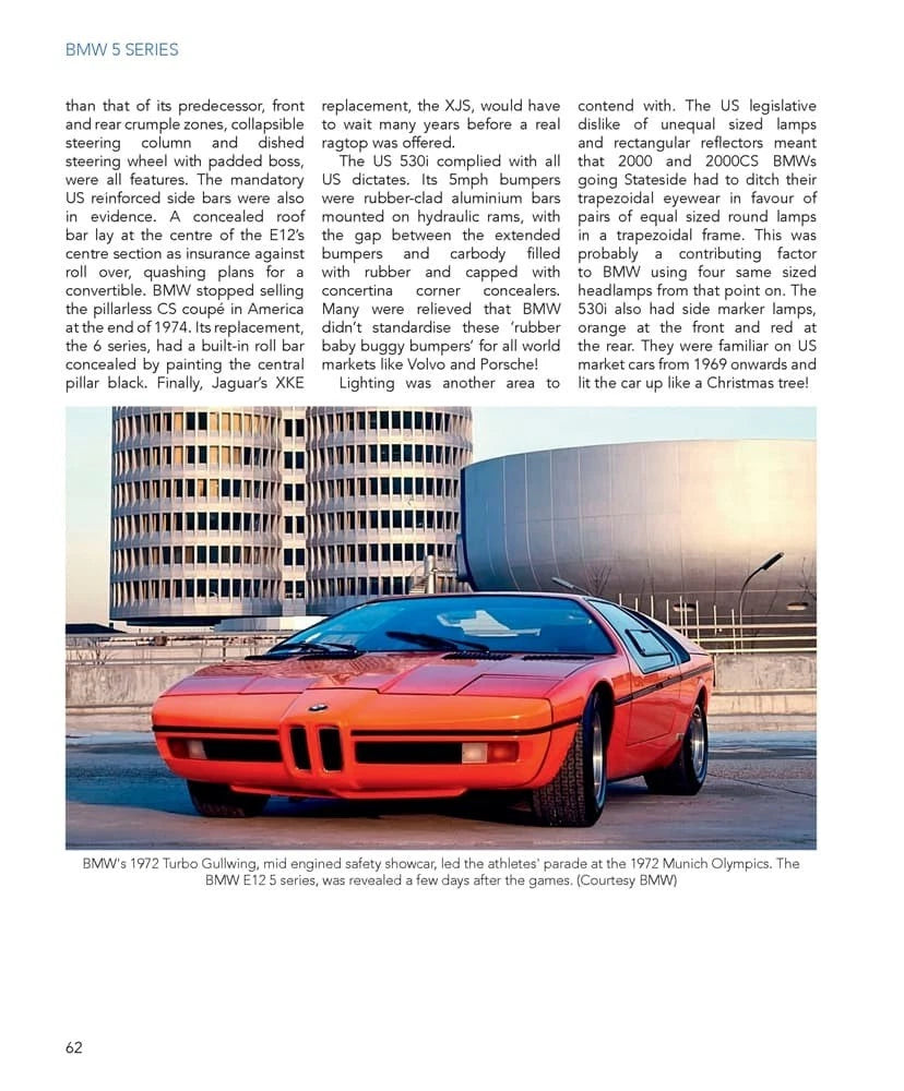 BMW Classic 5 Series Book for e12, e28, e34, e39 (1972–2003)