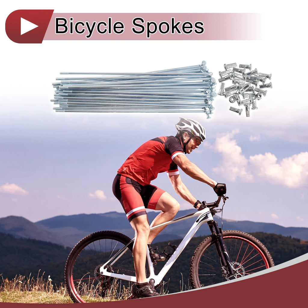 Bicycle Spokes 155 mm Carbon Steel Galvanized for 12G Wheel (any) (—)