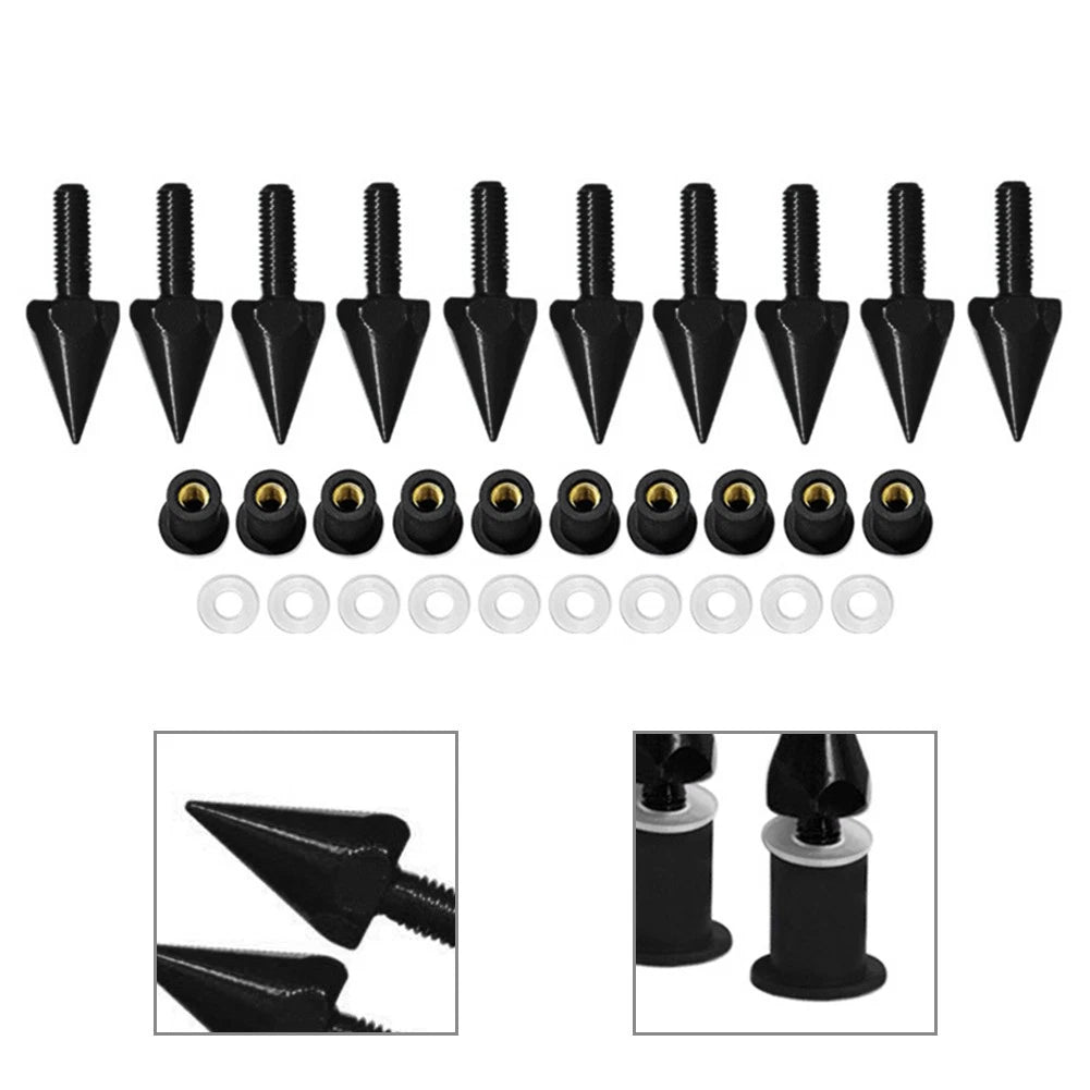 10Pcs Windshield Screws for Motorcycle (5MM)