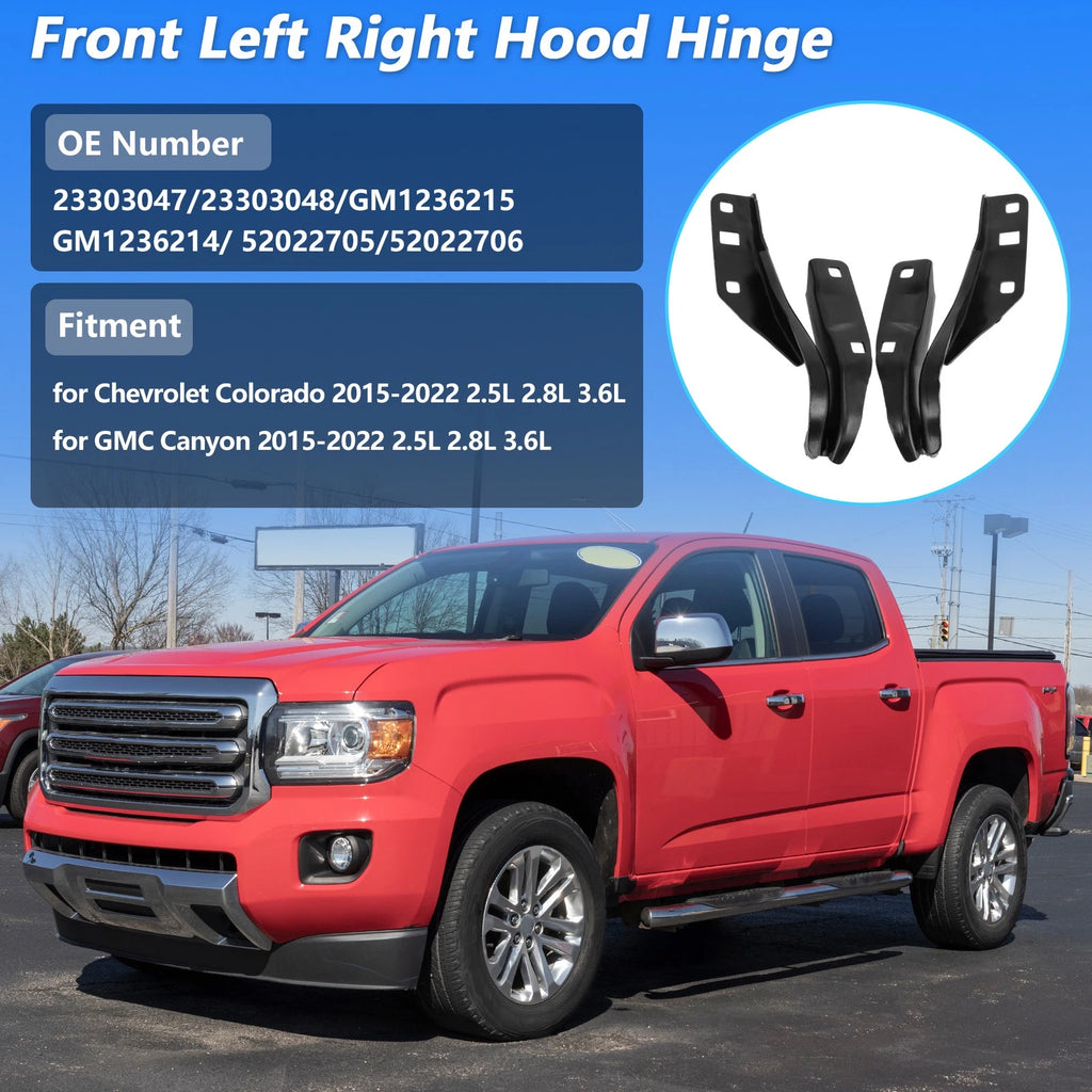 Front Hood Hinge Replacement for Chevy Colorado GMC Canyon (2015–2022)