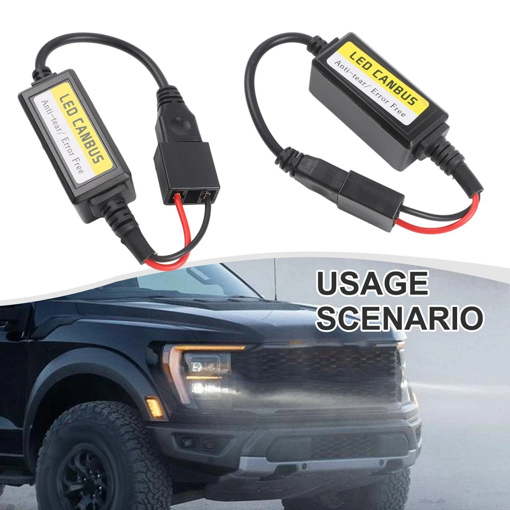 2X H7 LED Headlight Canbus Error Resistor Anti Flicker for