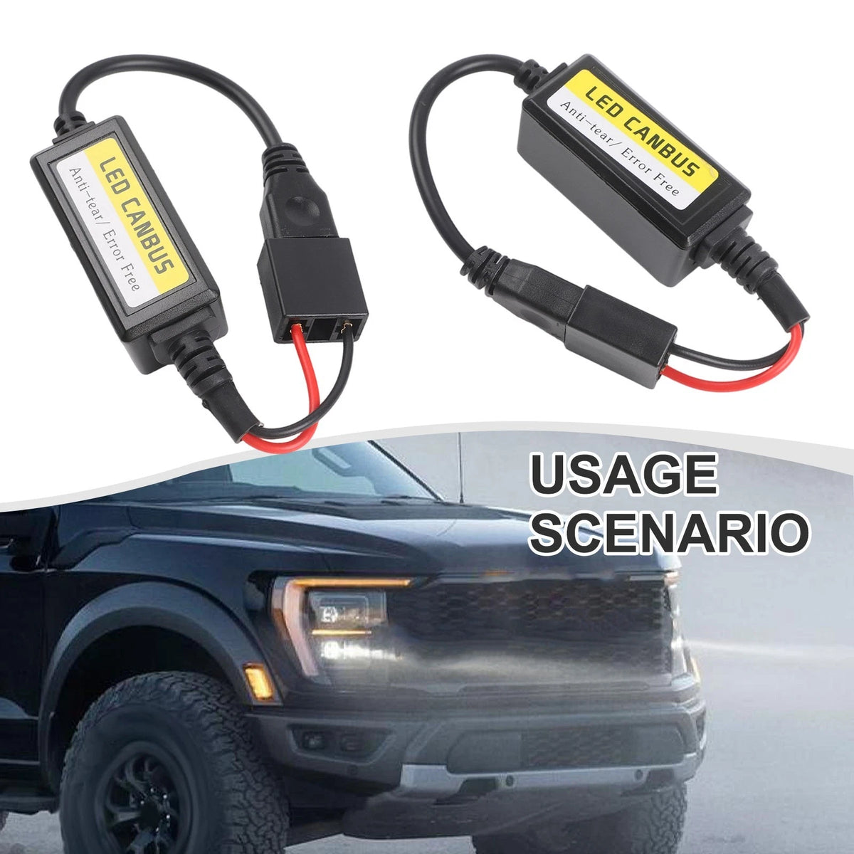 2X H7 LED Headlight Canbus Error Resistor Anti Flicker for