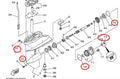 Lower Gearcase Propeller Shaft Oil Seal for Yamaha Outboard (93101-15074)