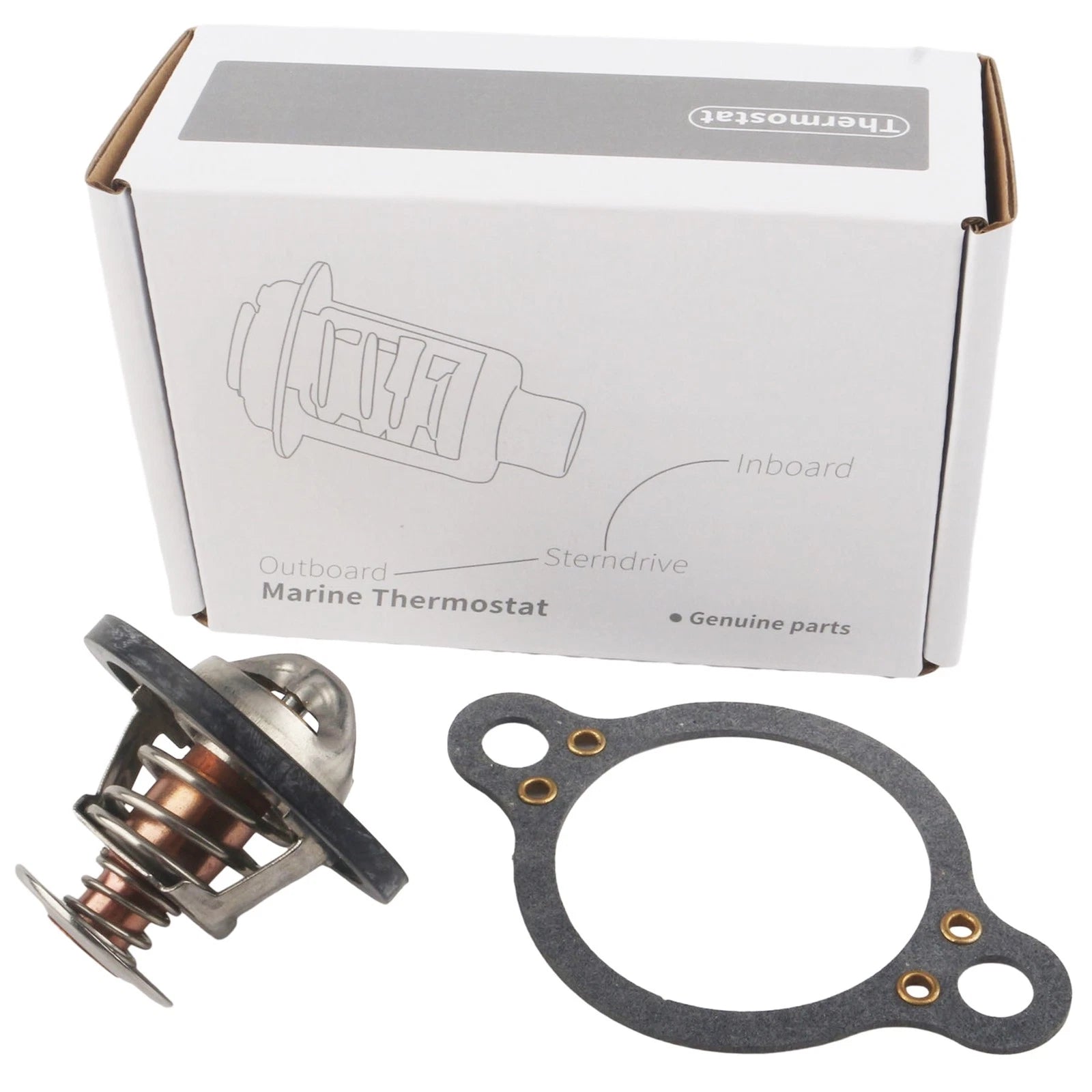 Stern Drive Thermostat Kit for Volvo Penta 4.3 5.0 5.7 5.8 7.4 8.1 8.2 L (1990–2023)