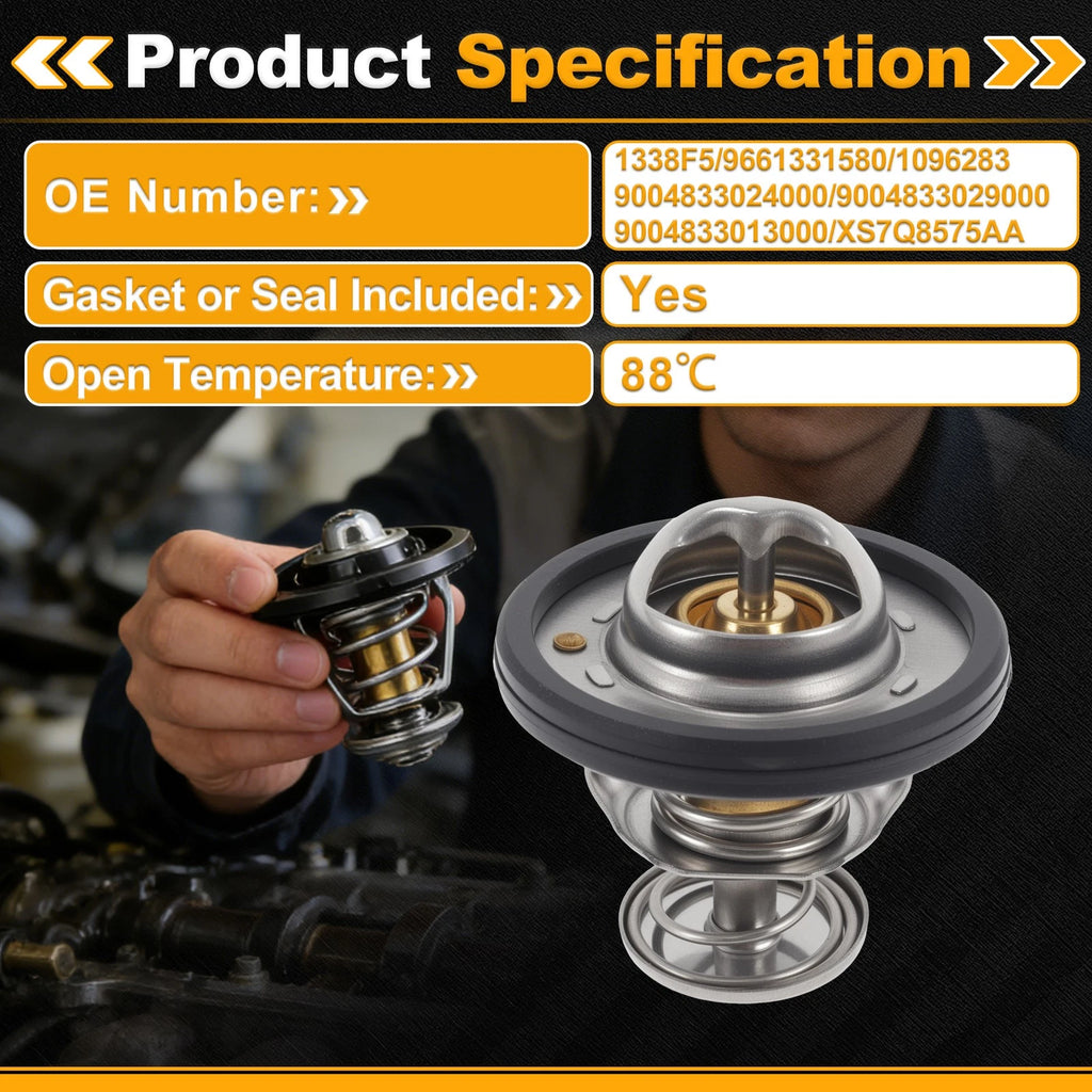 Engine Coolant Thermostat Replacement for Ford Transit 150 (2015–2019)
