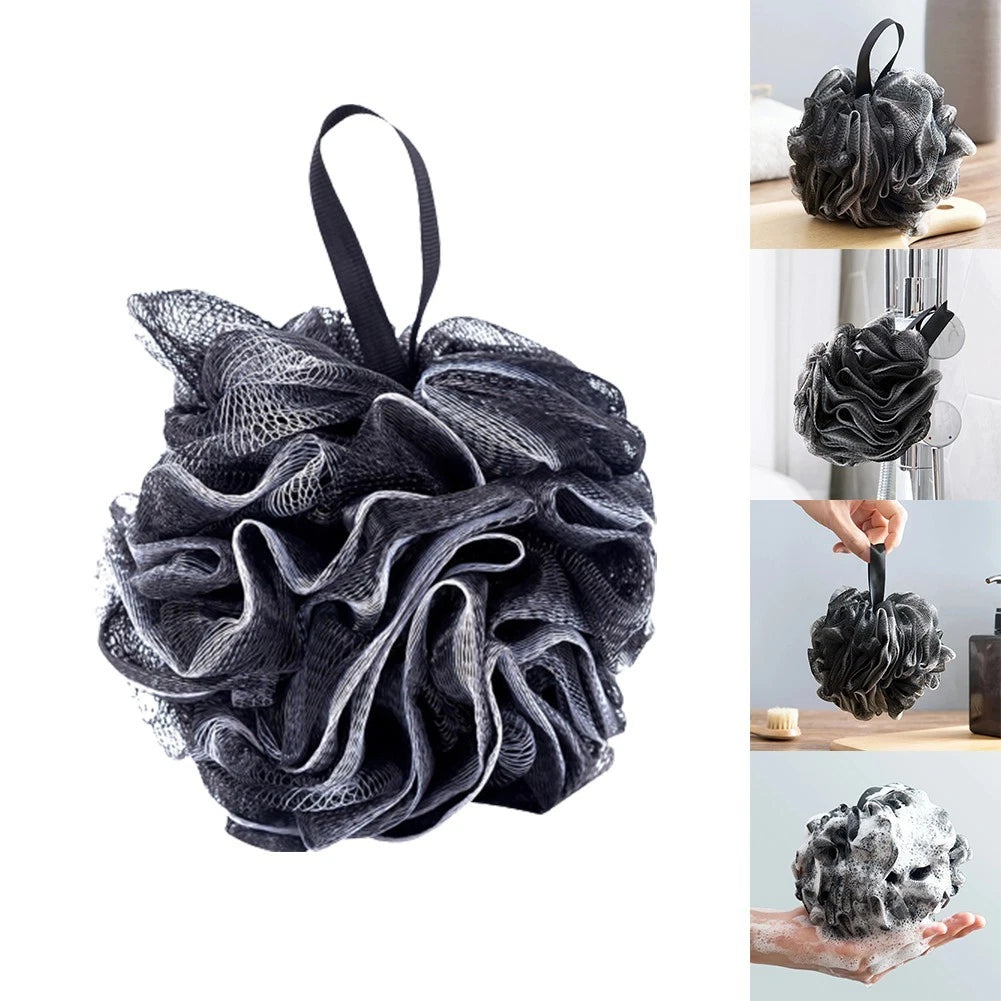 Bath Sponge PE Replacement Shower Washcloths Accessories Black