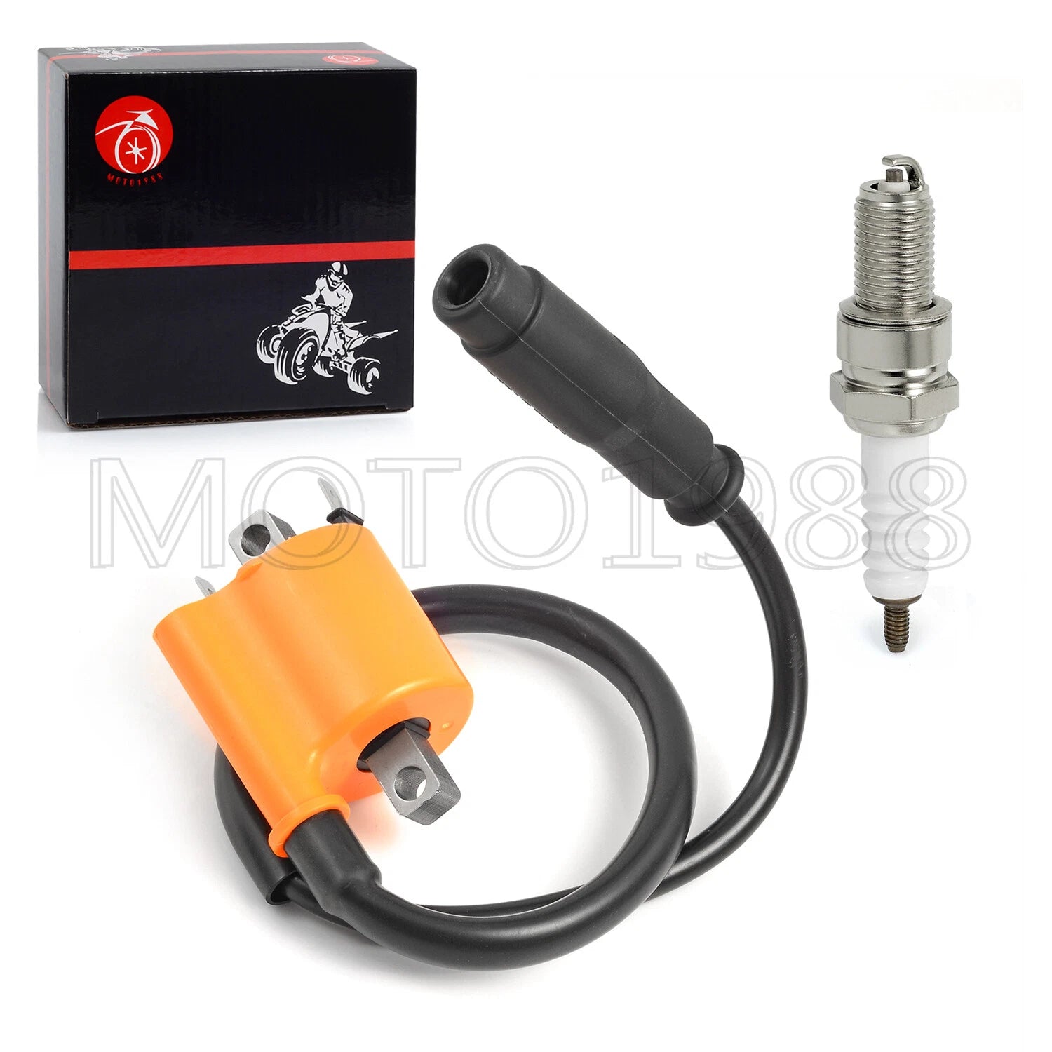 Ignition Coil Pack + Spark Plug + Cap for Kawasaki Teryx4 800 (2014–2022)