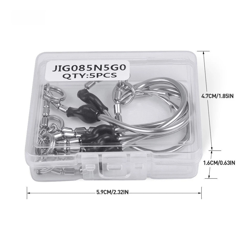 Stainless Steel Jig Hooks for Deep Sea Fishing (No Year Range)
