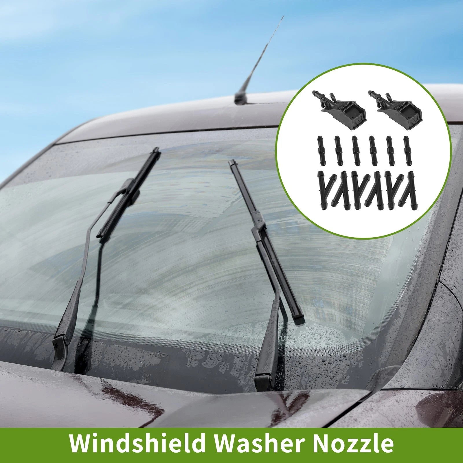 Windshield Washer Nozzle Set for Volkswagen (No. 6E0955985)
