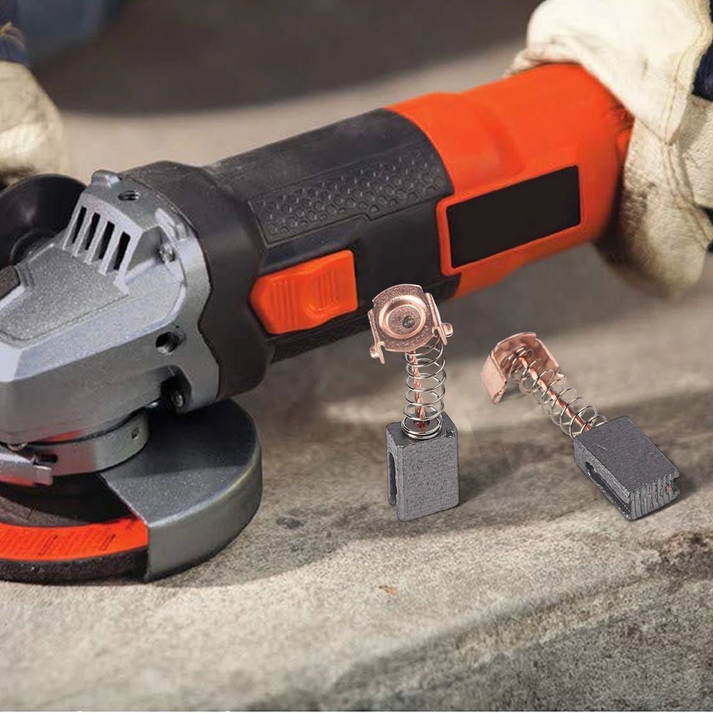 6pcs Carbon Brushes for Black Decker G720 Angle Grinder (2010–2015)