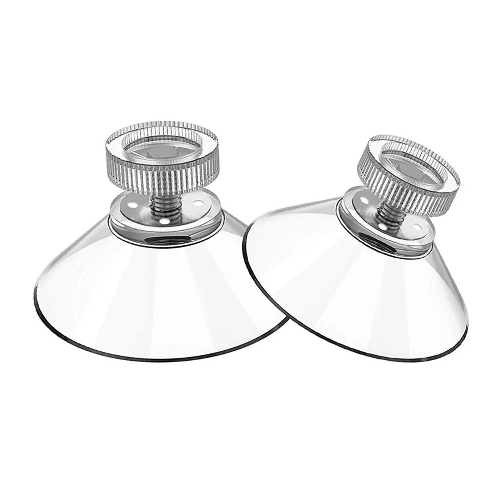 12X Glass Wall Hanger Pads Clear Screw Hooks