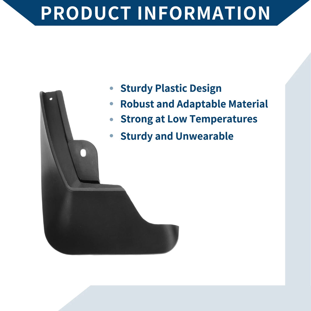 Set of 4 Mud Flaps Splash Guards for Renault Captur (2013–2018)