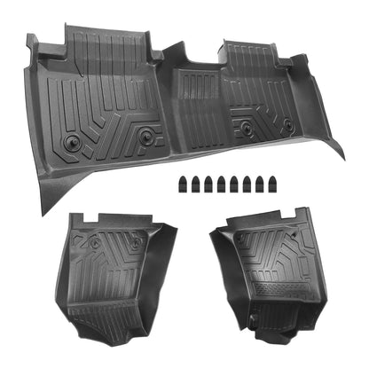 Floor Mats Kit for Toyota Camry (2007–2011) TPE Rubber Front & 2nd Row