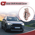 Gear Shift Knob Cover for - Red White Polyester