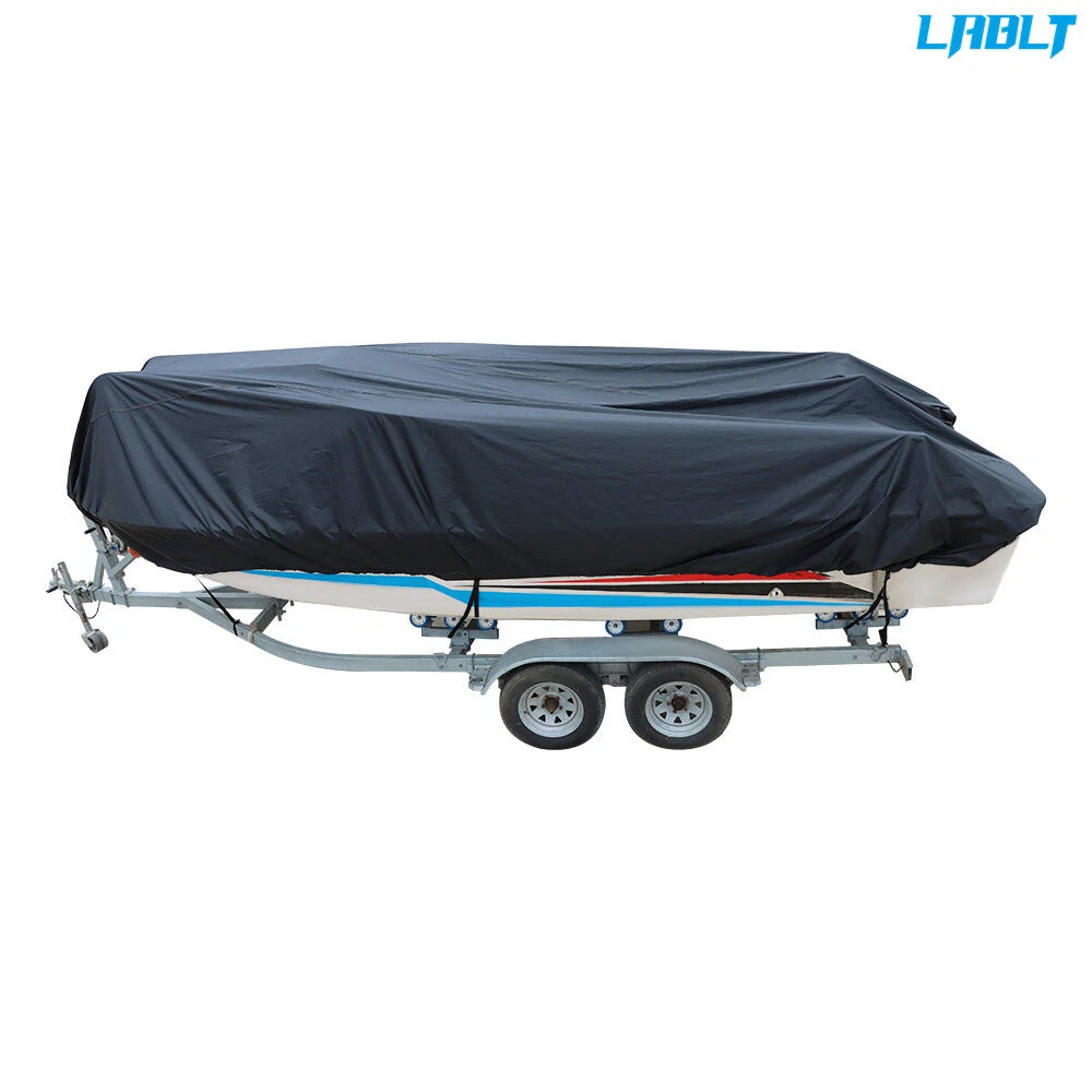 Boat Cover for V-Hull Tri-Hull Runabout (Waterproof, Trailerable)