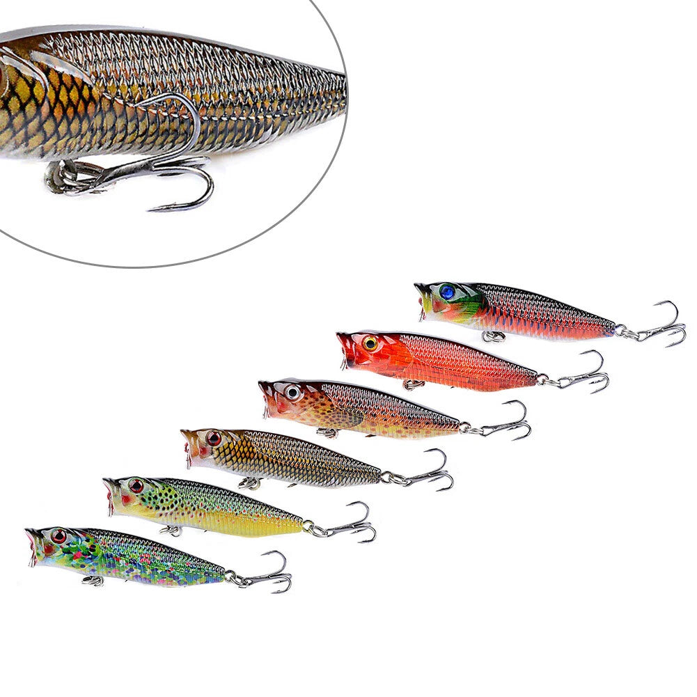 6PCS Floating Fishing Lures for Universal Use (6.0g/6.5cm)
