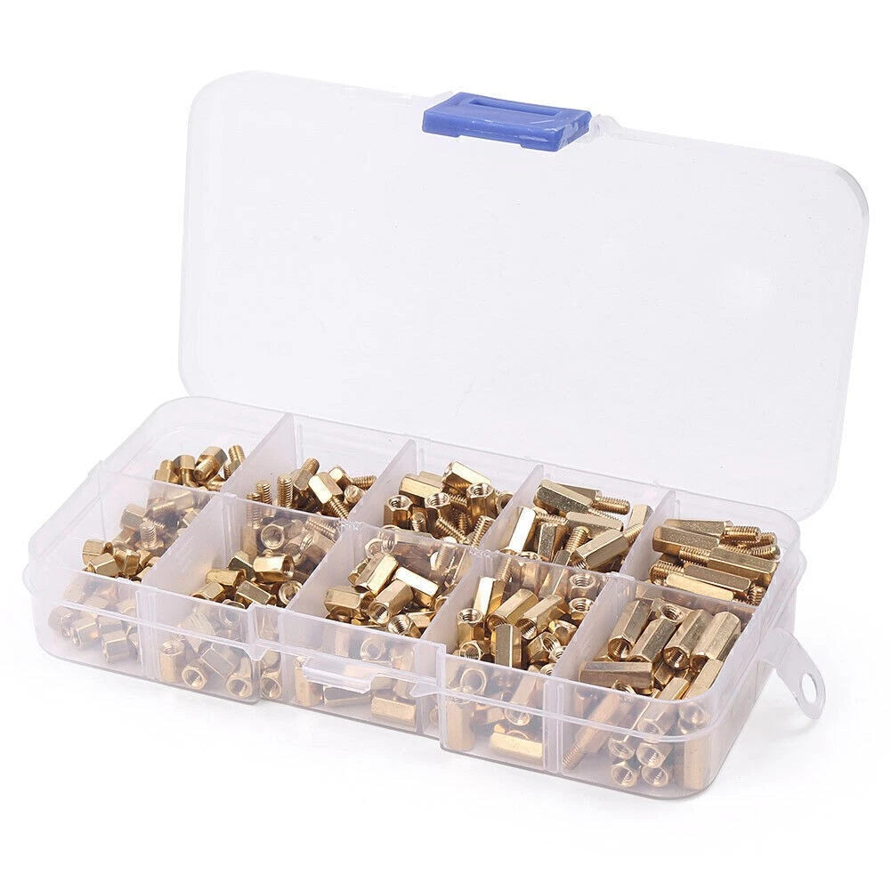Set of 300 Brass Standoffs/Spacers for DIY Projects