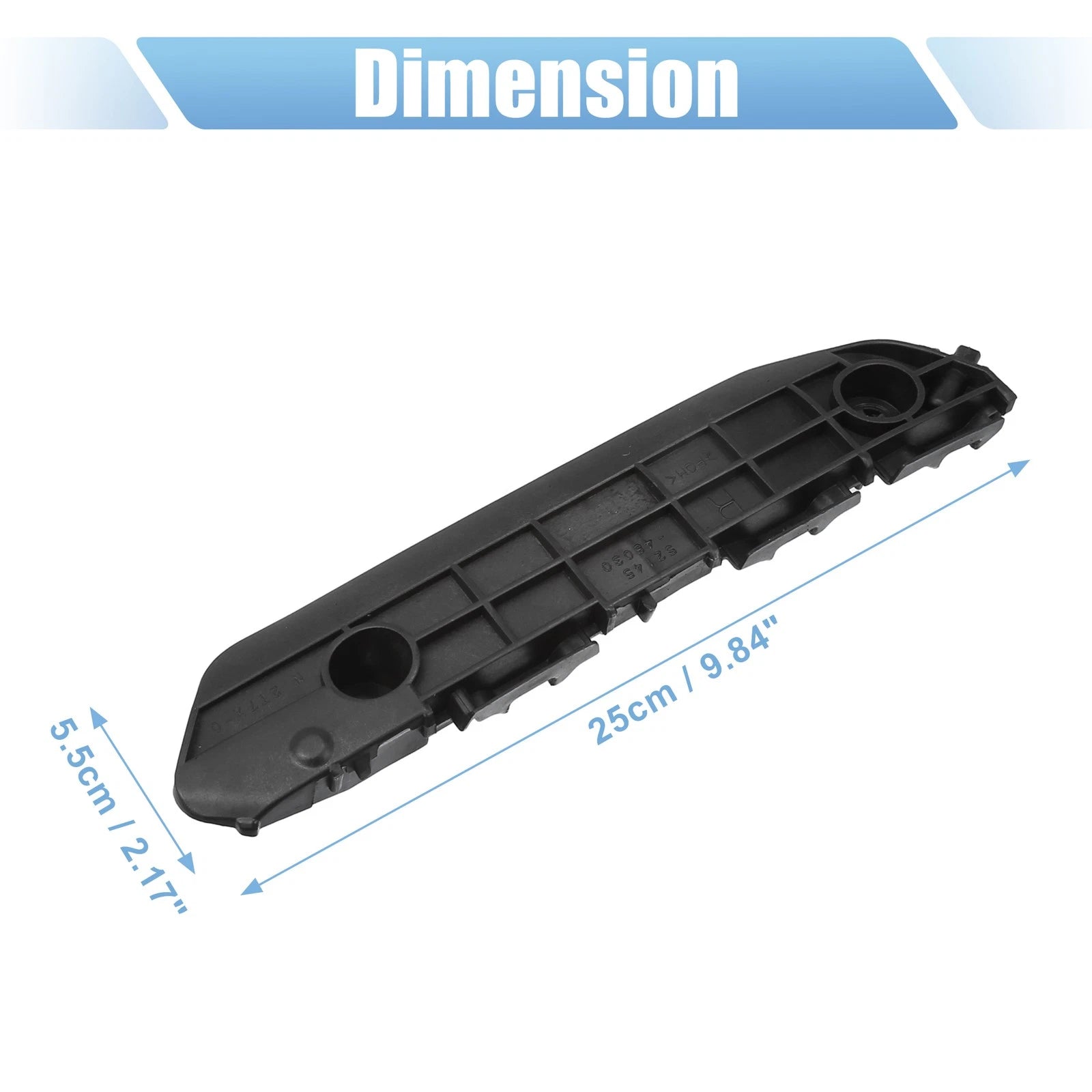 Front Right Bumper Cover Bracket Replacement for Toyota Black Hilux (2015–2020)