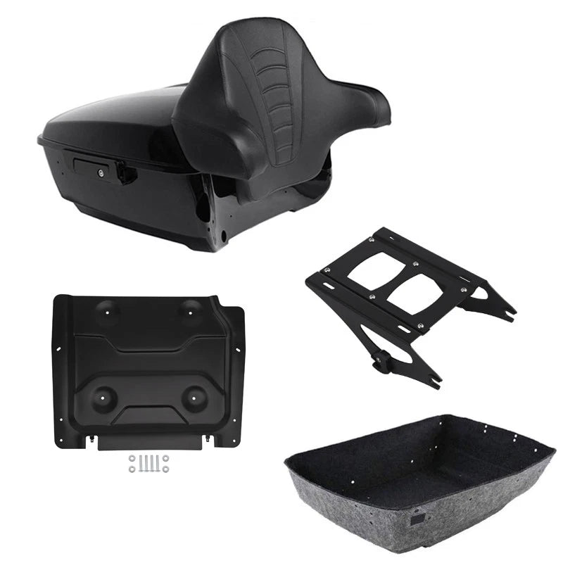 Trunk Backrest Pad Mount Rack Plate for Harley Electra Glide (2014–2026)
