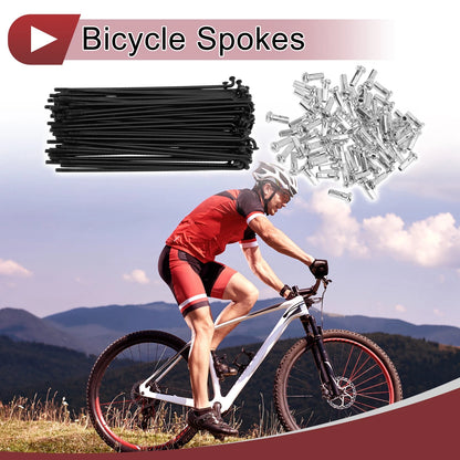 Bike Wheel Spokes Set Carbon Steel 106mm for 14G Bicycle (All Models)
