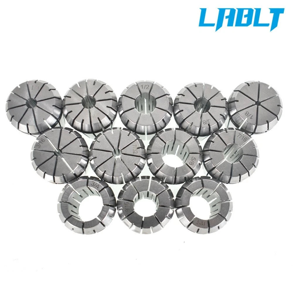 12Pcs ER32 Spring Collet 1/8"-3/4" for CNC Lathe Engraving Machine