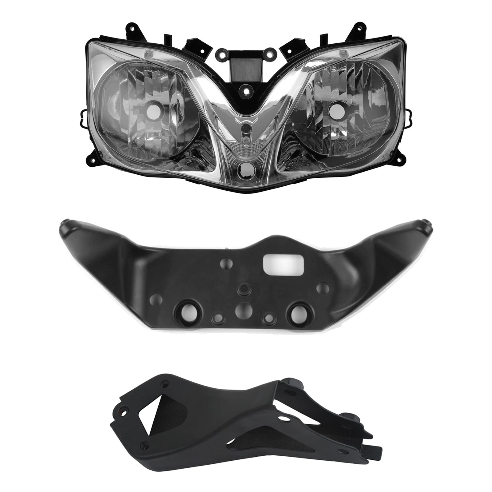 Front Headlight Assembly & Fairing Stay Bracket for Honda CBR600F4i (2001–2006)