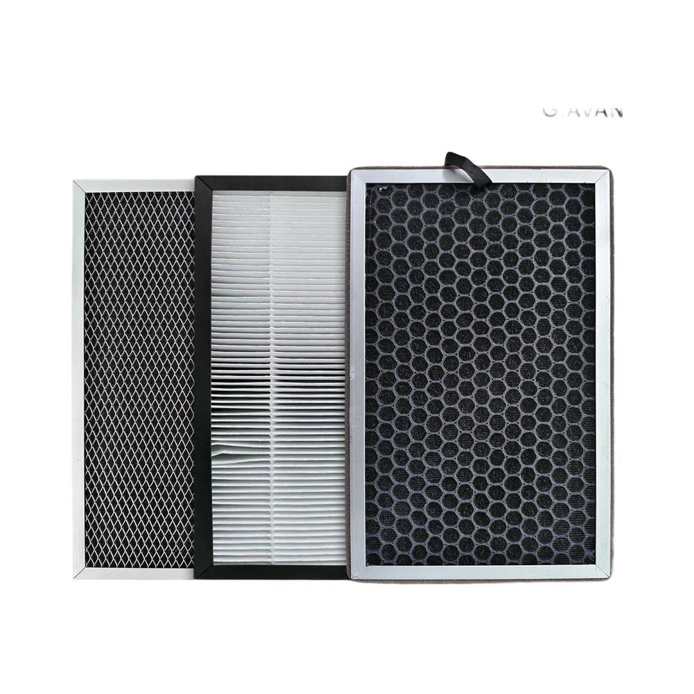 3PCS Ventilation Filter Elements for Fresh Air System Duct Mounted Design