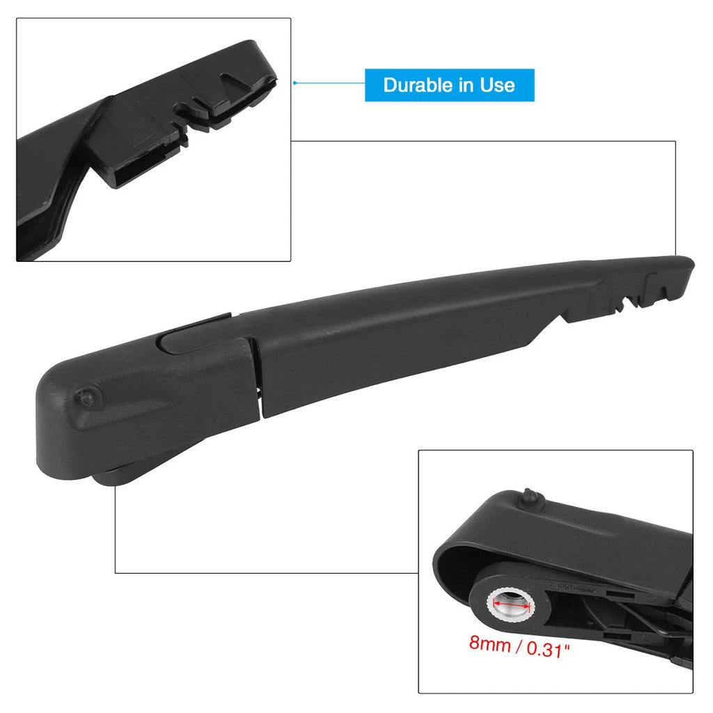 Set of 2 Rear Windshield Wiper Blade Arms 305mm for Mini Cooper (2000–2006)