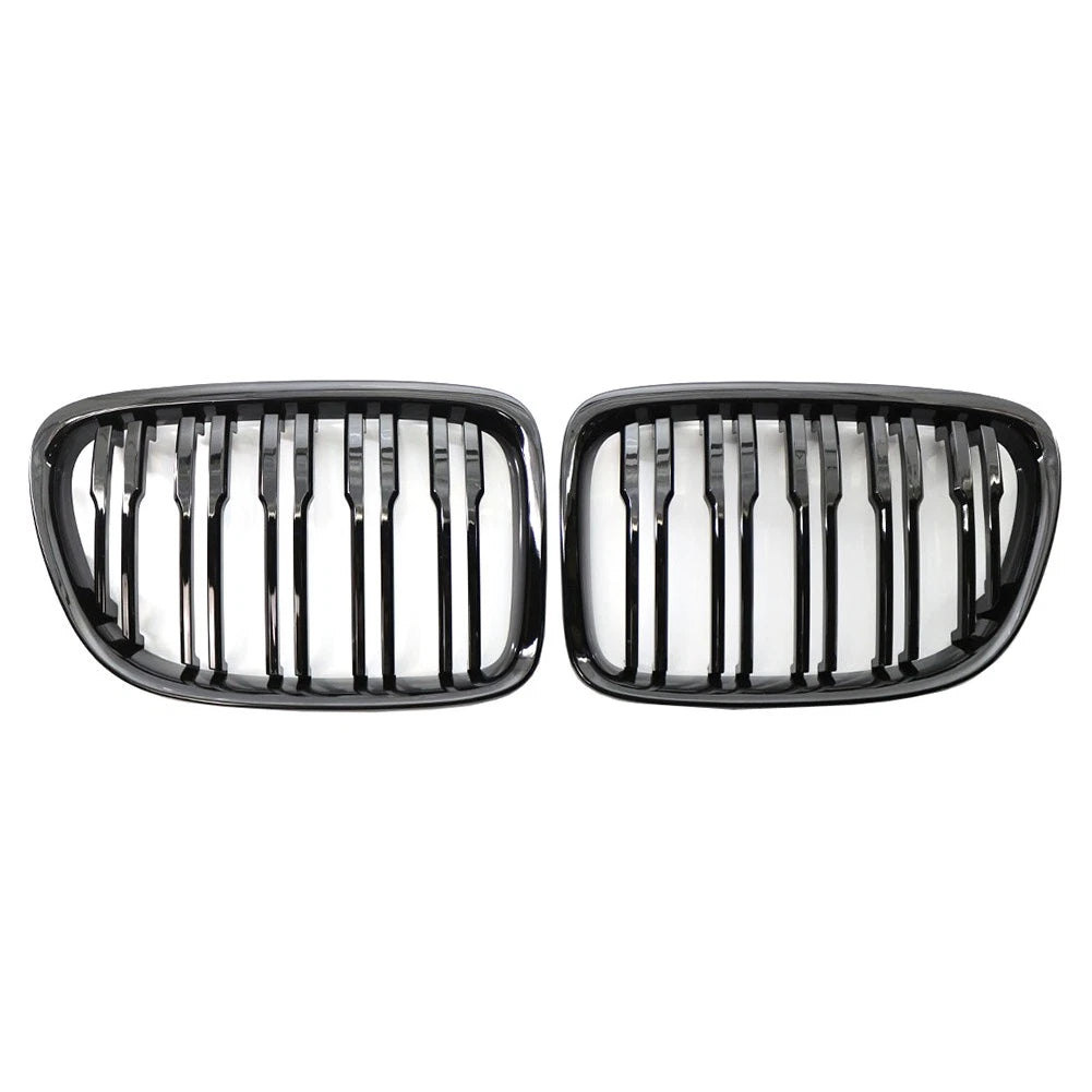 Glossy Black Front Bumper Kidney Grille for BMW X1 E84 (2009–2015)