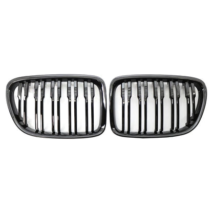 Glossy Black Front Bumper Kidney Grille for BMW X1 E84 (2009–2015)