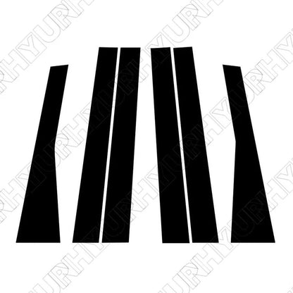 Set of 2 Window Pillar Post Covers for Jeep Grand Cherokee (2011–2021)