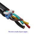 7-Pin 7-Way Trailer Cable Cord Wire Harness Light Plug Connector 8 FT