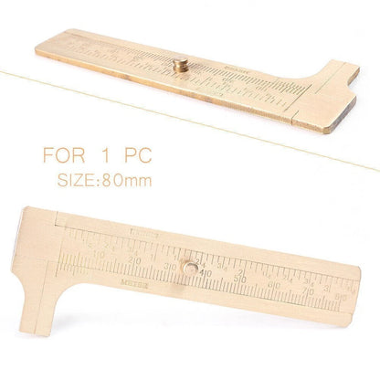 Mini Brass Sliding Gauge Vernier Caliper 80mm for Precision Measurement
