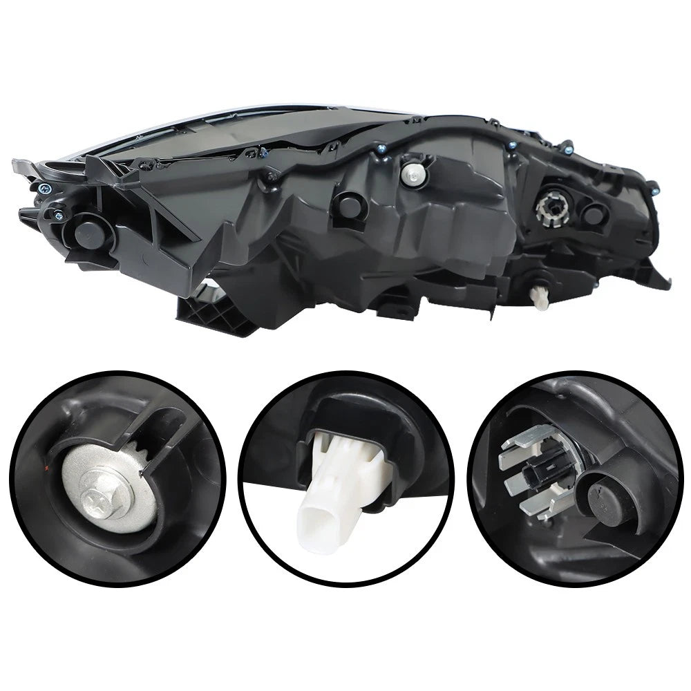 Headlight Assembly LED Black Driver/Left Side for Toyota Sienna (2021–2022)