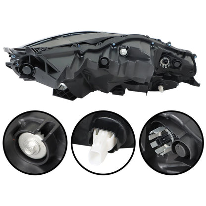 Headlight Assembly LED Black Driver/Left Side for Toyota Sienna (2021–2022)