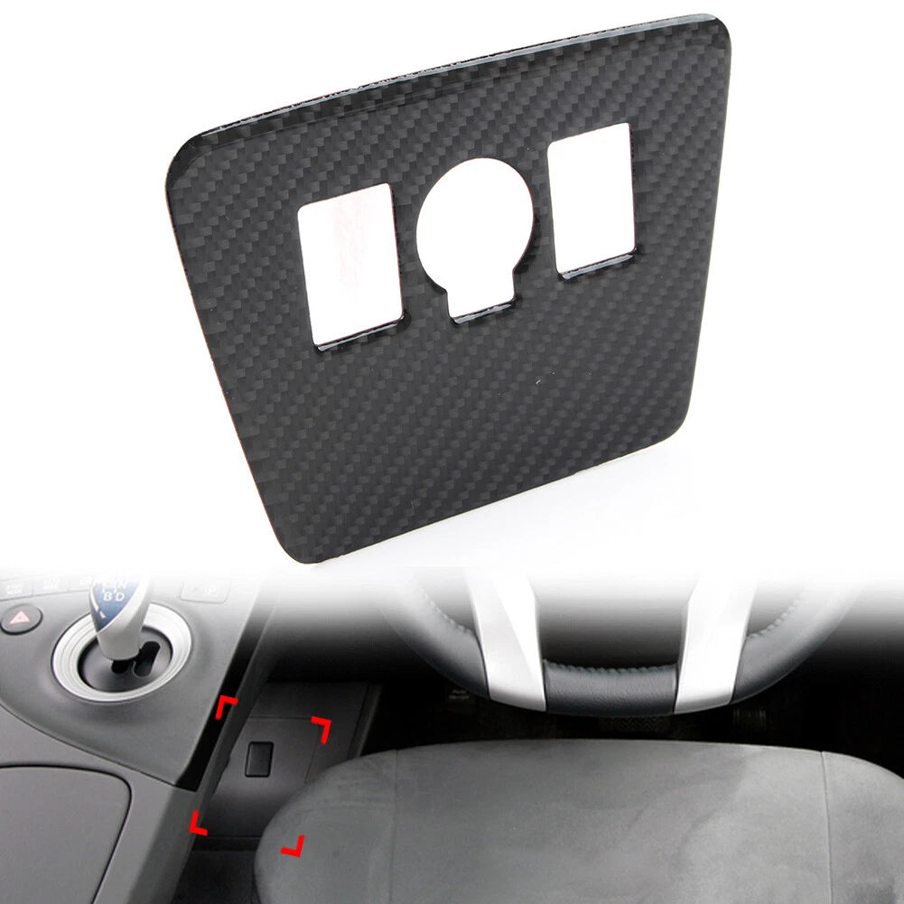 Carbon Fiber Power Output Button Panel Cover Trim for Toyota Prius (2012–2015)