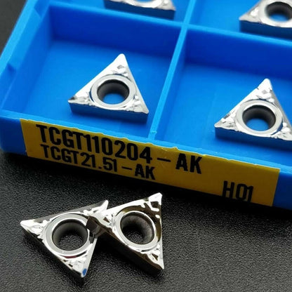 10PCS TCGT110204-AK H01 Insert Cutter Blade TCMT1102