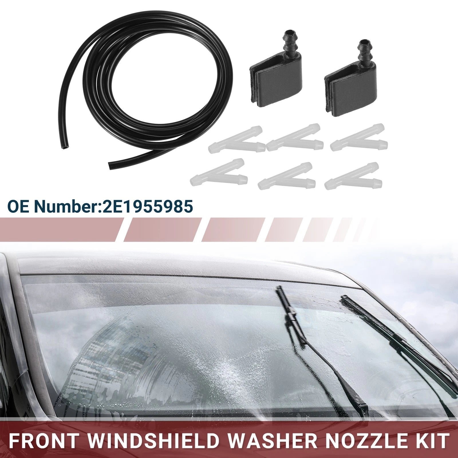 Windshield Washer Nozzle with Hose and Connectors for Mercedes-Benz (2000–2010)